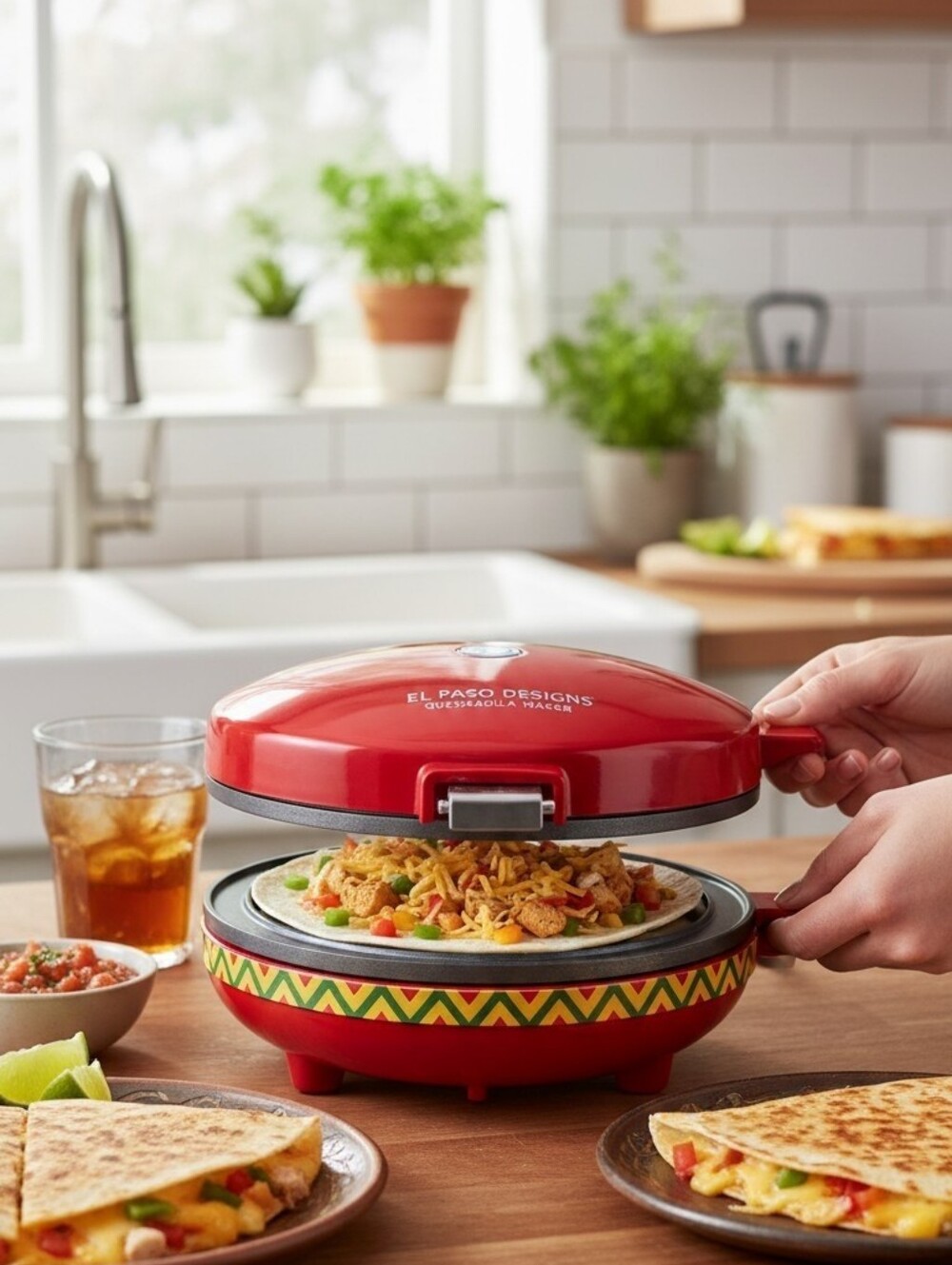 Red Quesadilla Maker